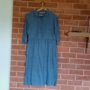 Pyne And Smith Clothiers linen dress with pockets!